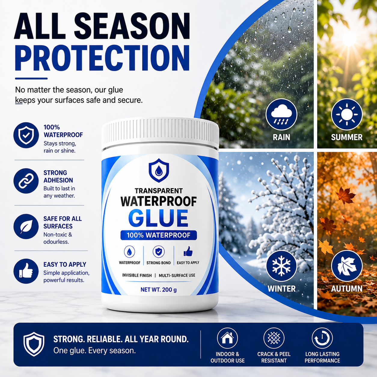 Transparent Waterproof Glue + Free Brush š„
