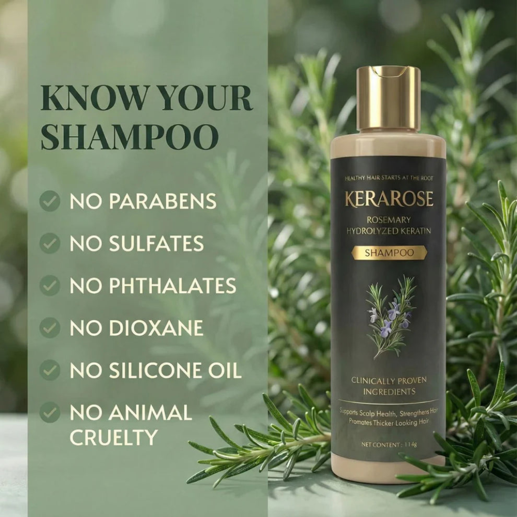 Kerarose Rosemary Shampoo For Hair Growth ( Buy 1 Get 1 Free 🔥)