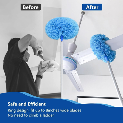 Extendable Dust Buster Mop - (Ceiling fans & Under sofas & beds etc.)