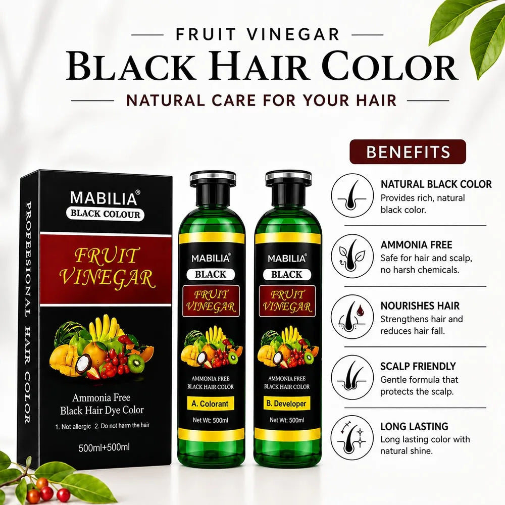 fruit vinegar black dye