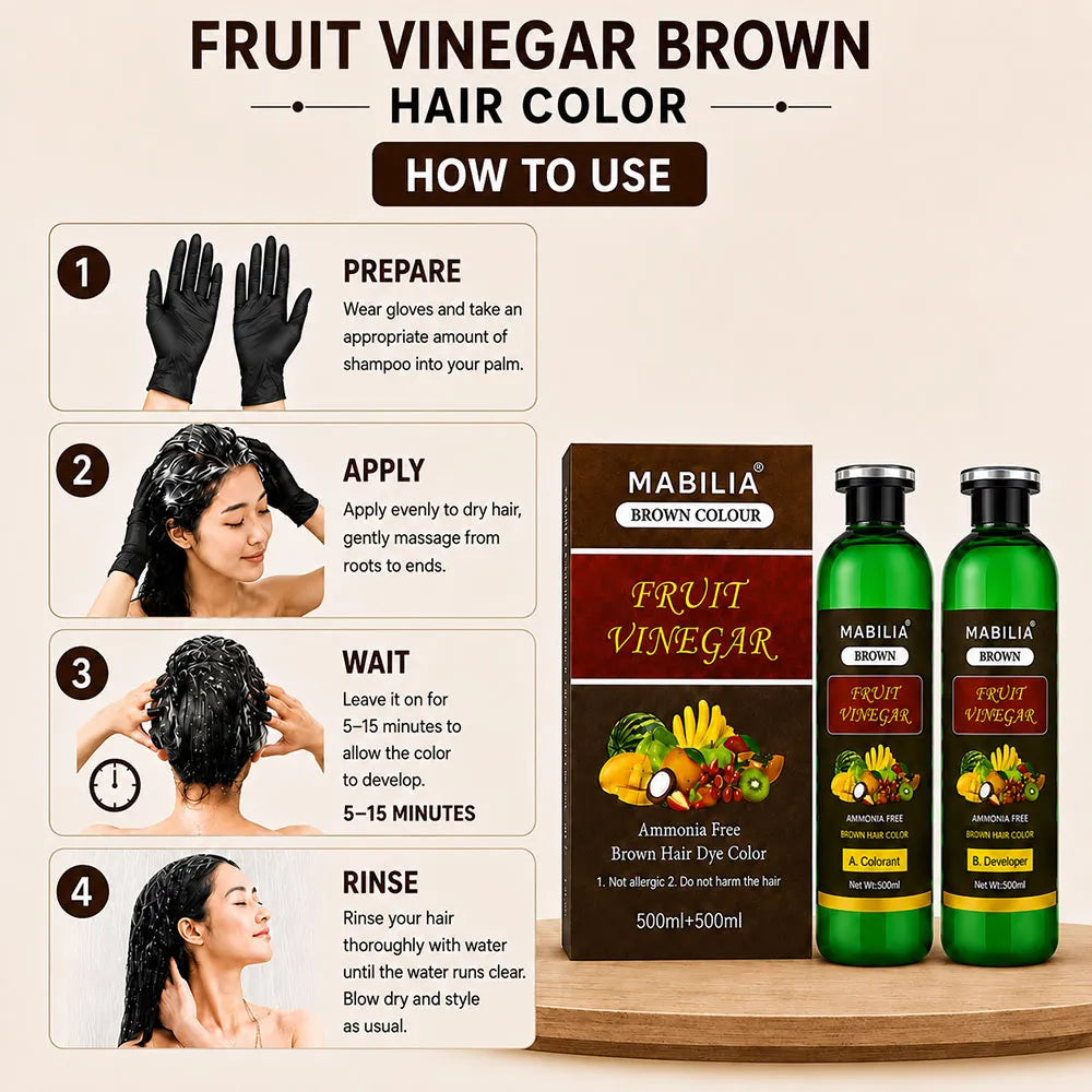 fruit vinegar brown dye